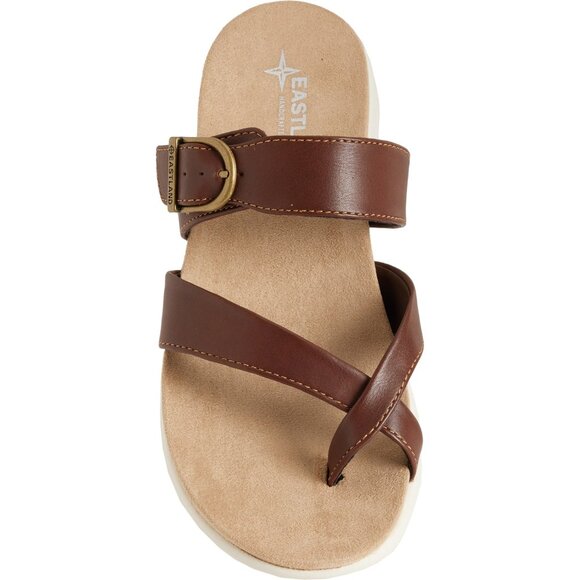NEW Eastland Sienna Slide Sandals For Women in Dark Walnut 7252s3 - Picture 2 of 5